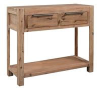Table console - VIDAXL - Bois d'acacia massif - Finition brossée - Style vintage - Dimensions 82x33x73 cm
