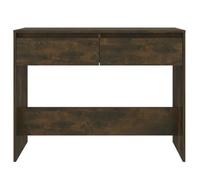 Table console - VIDAXL - Chêne fumé - 100x35x76,5 cm - Aggloméré - Meuble d'entrée