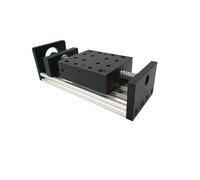 Table coulissante à Double Rail de 80mm de largeur, axe XYZ, vis à billes, Table de guidage linéaire, 4 curseurs SFU 1204/1605/1610, charge de 80KG, 1 pièces(SFU1610 100x80 table,200mm Stroke)