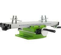 Table croisée pour perceuse/fraiseuse - 2 axes - Course X 200 mm, Y 50 mm - Rainure en T 15x8x6 mm - Échelle 1,25 mm/tour, 0,05 mm - Dimensions 310x90x80 mm - Violet