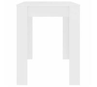 Table cuisine CLOUD, Blanc Table à manger - Design Élégant - Blanc 120x60x76 cm - Bois d'ingénierie tt567