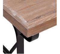 Table cuisine CLOUD, Brun Table à dîner/manger - 2/4 personnes - 110x65x82 cm Bois de sapin massif et fer tt692