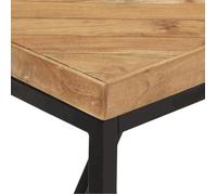 Table cuisine CLOUD, Brun Table à manger - Design Élégant - 120x60x76 cm - Bois massif d'acacia et de manguier tt416