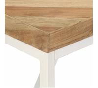Table cuisine CLOUD, Brun Table à manger - Design Élégant - 120x60x76 cm - Bois massif d'acacia et de manguier tt415