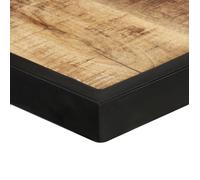 Table cuisine CLOUD, Brun Table à manger - Design Élégant - 160 cm - Bois de manguier brut tt386
