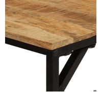 Table cuisine CLOUD, Brun Table à manger - Design Élégant - 160x80x75 cm - bois de manguier massif brut tt504