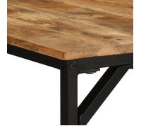 Table cuisine CLOUD, Brun Table à manger - Design Élégant - 180x90x75 cm - bois de manguier massif brut tt505