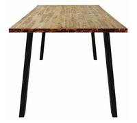 Table cuisine CLOUD, Brun Table à manger - Design Élégant - 200x90x75 cm - bois d'acacia solide tt494
