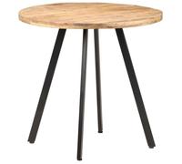 Table cuisine CLOUD, Brun Table à manger - Design Élégant - 80 cm - Bois de manguier brut tt380