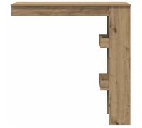 Table cuisine CLOUD, Brun Table de bar - Pour 2 personnes - desgin murale - chêne artisanal bois d'ingénierie tt273