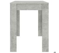 Table cuisine CLOUD, Gris Table à manger - Design Élégant - Gris béton 120x60x76 cm - Bois d'ingénierie tt570