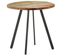 Table cuisine CLOUD, Multicolore Table à manger - Design Élégant - 80 cm - Bois de récupération massif tt381