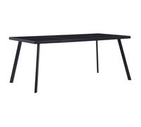 Table cuisine/salon Noir - CLARENCE® Table à manger élégante - VENDUE SEULE - Noir 160x80x75cm Verre trempé -t4256