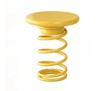 Table D’appoint Créative à Ressort Pour Salon, Design Moderne Yellow | Sans Odeur Et Sûre, Idéale Pour Ranger Livres, Diffuseurs D’aromathérapie Et Plantes En Pot