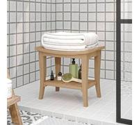 Table d appoint de salle de bain 50x35x45cm bois de teck solide Brun G