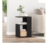vidaXL Table d'appoint Chêne noir 36 x 30 x 56 cm – Bois d'ingénierie, Meuble moderne