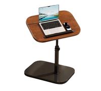 Table d’appoint Foldable Sofa Edge Table Adjustable Height Flip Desktop | Table de chevet réglable, installation facile, en forme de C(Coffee Flip Desktop)
