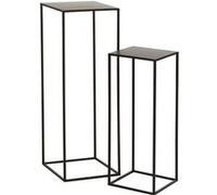 Lot de 2 sellettes 30 et 25 cm en métal - KOLSEN