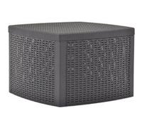 vidaXL Table d'appoint moka 54×54×36,5 cm plastique