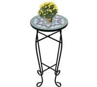 vidaXL Table d'appoint Mosaïque Vert et blanc 41130