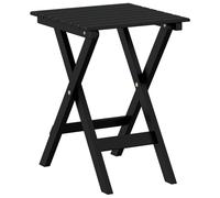 Table d’appoint pliable noir bois de peuplier massif