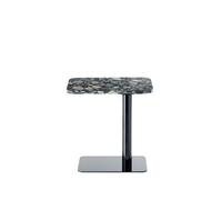 Table d’appoint rectangulaire Stone Pebble/Black