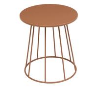 Atmosphera – Table d'appoint Latte en métal Marron 38x38x42 cm