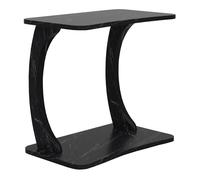 Table d’appoint Stattela à roulettes effet marbre noir