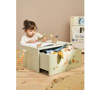 Table d'activités avec coffre de rangement beige TU