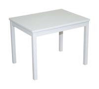 Table d'Activités pour Enfant en Bois Massif - ROBA - 51 x 66 x 50 cm - Plateau Laqué Blanc