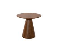 Table d'angle ronde en noyer
