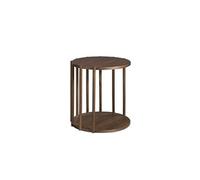 Table d'angle ronde en noyer