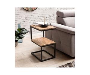 Table d'appoint 30x45x60 cm en bois de sheesham massif clair - SINKI