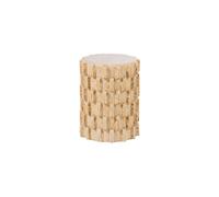 Table d'appoint Ø35x45 cm céramique sable Axu