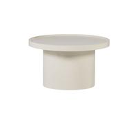Table d'appoint 40x70 cm MDF brillant sable Veluna