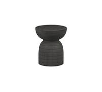 SAMSON - Table d'appoint ronde aspect béton marron foncé D37 Marron