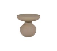 BOVA - Table d'appoint en métal beige Beige