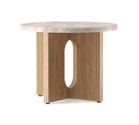 Table d'appoint Androgyne marbre Ø50cm WxH 35.5x39.5cm