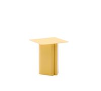Table d'appoint Arvin en fer jaune 42 x 42 cm