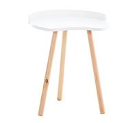 Table d'appoint au style scandinave Jannis en Bois , Blanc