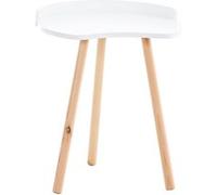 Table d'appoint au style scandinave Jannis en Bois , Blanc