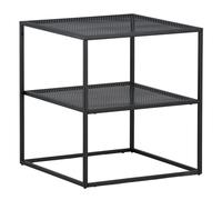 Table d'Appoint Avec Étagère "Netz" 60cm Noir
