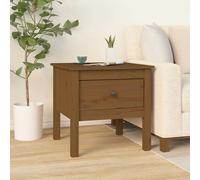 Table d'appoint avec tiroir avec stockage Pin massif Moderne en bois vidaXL vida