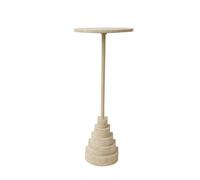 Table D'appoint AYTM SOLUM H78 Sable clair/Travertin