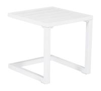 Table D'appoint Barbados En Aluminium Blanc Blanc