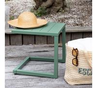 Table d'appoint barbados en aluminium vert sauge