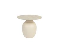 Table d'appoint basse en fer beige Karula