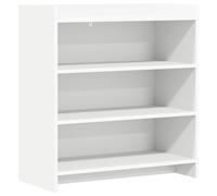 Table d'appoint blanche, dimensions 75 x 36 x 80 cm, en bois d'ingénierie