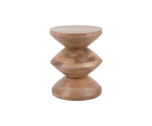 Table d'appoint bois de mangue Leitmotiv Totem Marron 35x46 cm