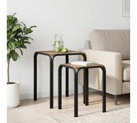 Table d'appoint Bois d'ingénierie Moderne salon chambre meuble petite vidaXL vid